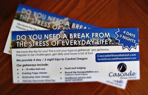 Cascade Fitness Retreat Card