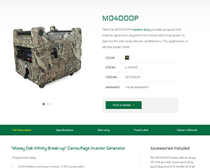 Beem Outdoors Website Design and Development product page