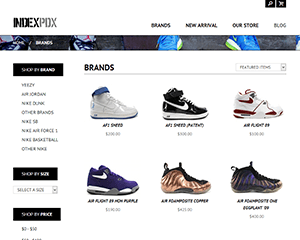 IndexPDX Ecommerce Website Design by Graticle Brands