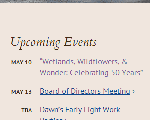 Friends of the Willamette Valley NWRC Upcoming Events