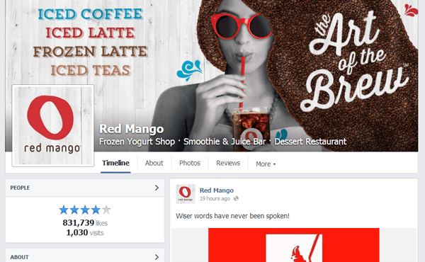 Red Mango - Facebook Page