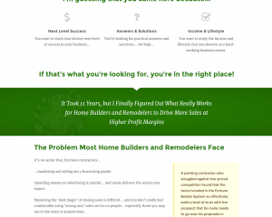 Contractor Profit Zone CTA Responsive WordPress Website Design