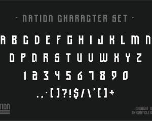 Nation Font Design by Graticle 02