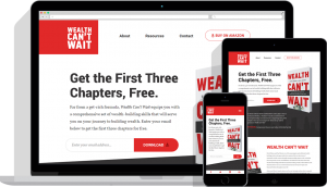 Austin Texas Web Design Wealth Can’t Wait Book WordPress Website Design and Development