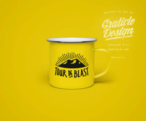 Tour De Blast Logo and Brand Design Race Graticle small