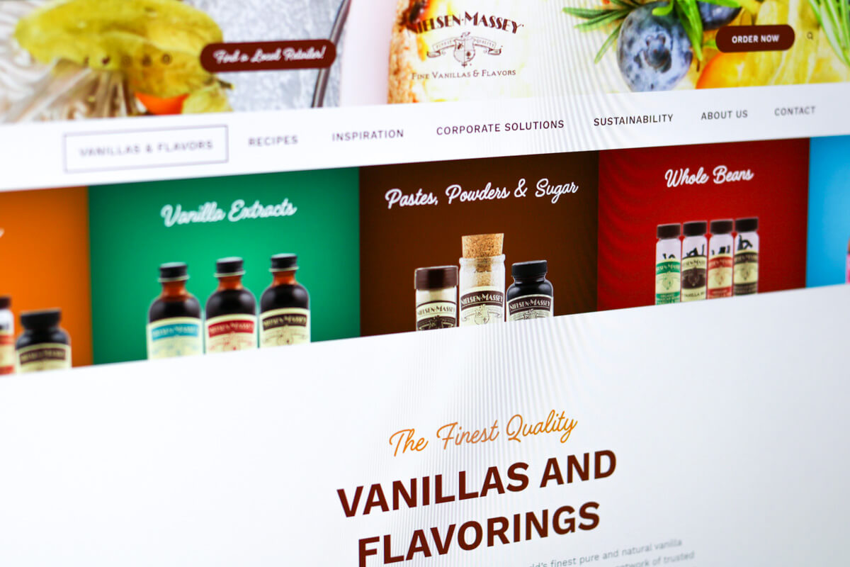 Product category website design