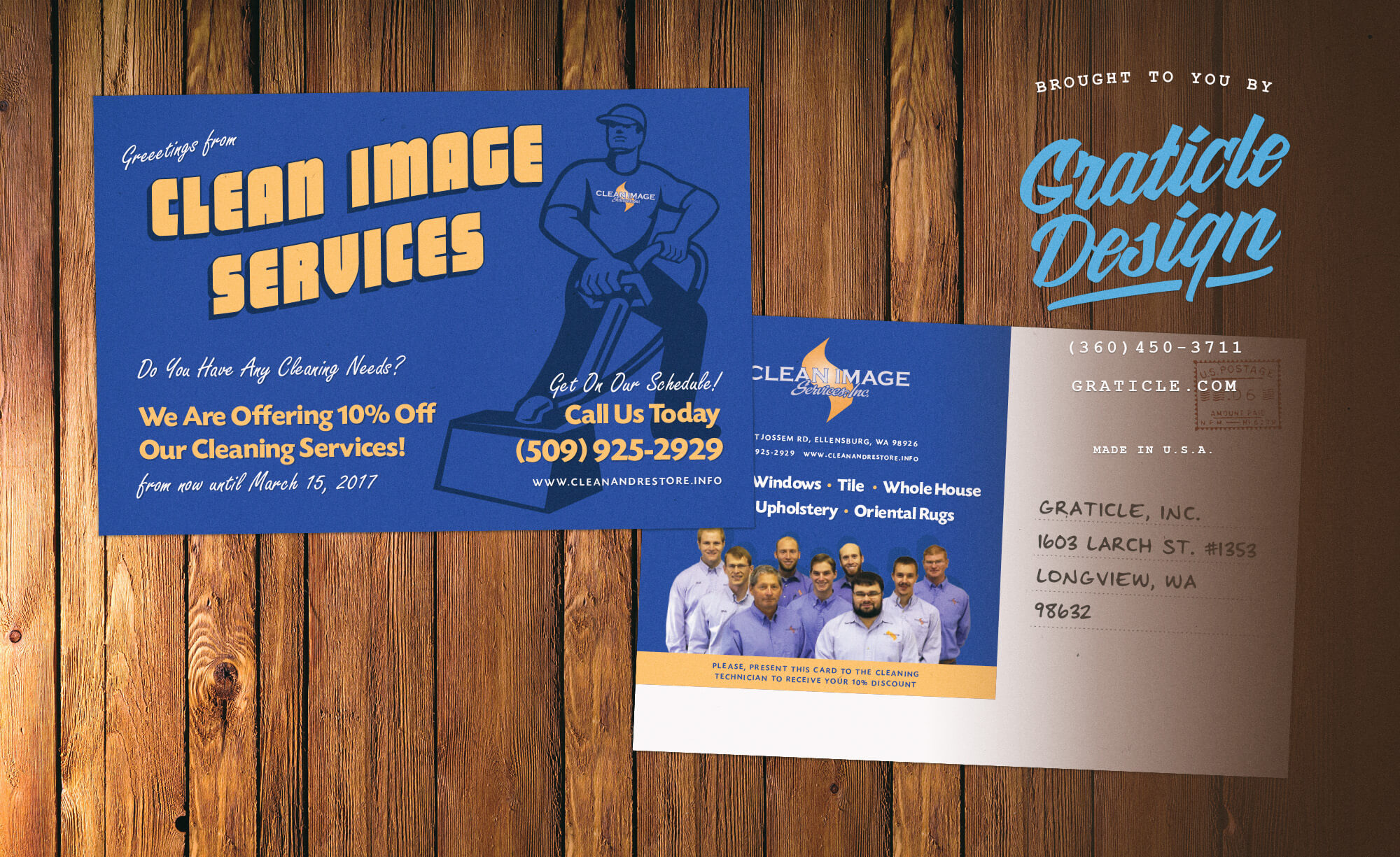 Postcard Print Design Clean Image Services