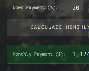 Mortgage Calculator (Up Close)